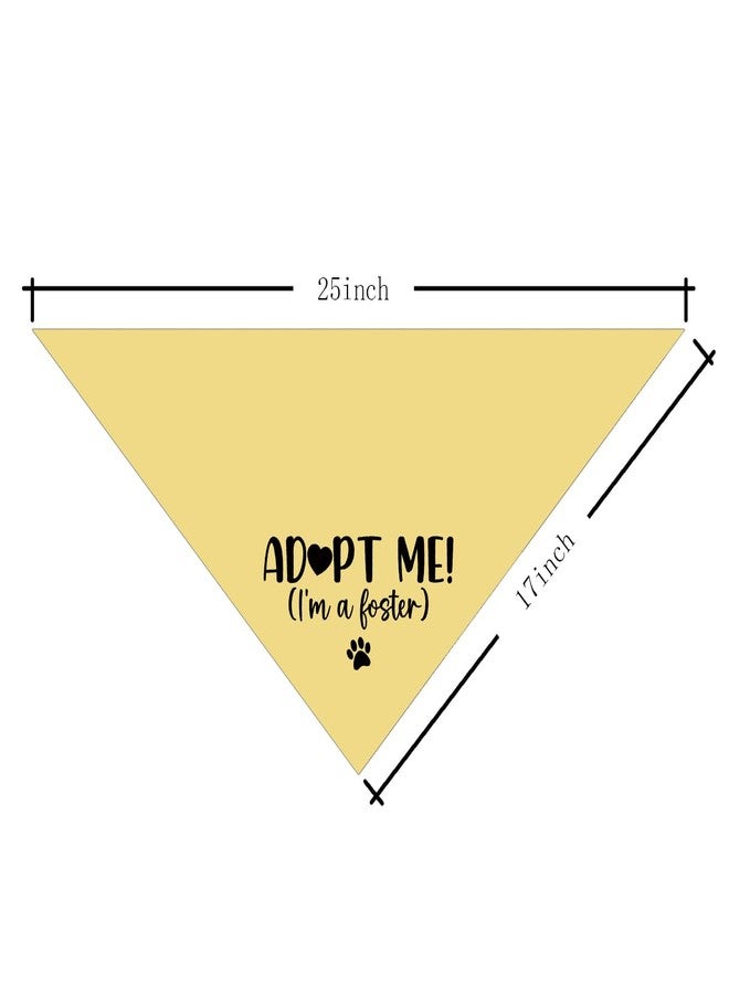 ZPPRJF Adopt Me I'm a Foster Dog Bandana, Adopted Puppy Bandana Baby Dog Announcement Tie on Scarf, Yellow Dogs Bandanas, Pet Scarf Accessories for Small Medium Dogs Cats Photo Prop - Image 4
